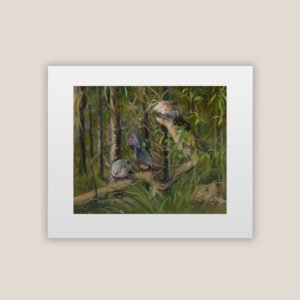 Happy Jacks and Double-Barred Finches Print