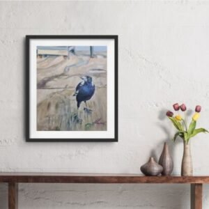 Magpie At The Fish And Chip Shop