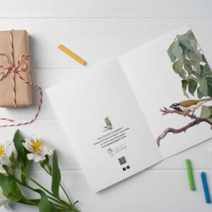 Blue Faced Honeyeater Greeting Card