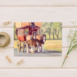 Country Stroll In The City Greeting Card