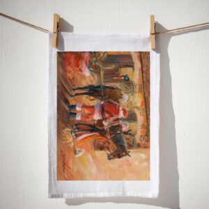 PET PRESENTS WHITE TEA-TOWEL