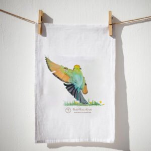 BEE EATER SINGLE WHITE TEA-TOWEL
