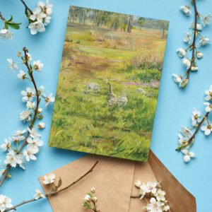 Reg's Wandering Geese At Monto Greeting Card