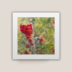 Noisy Friarbird in Drunken Parrot Tree Print