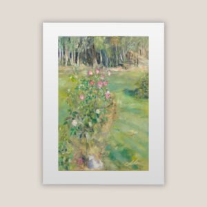 Early Morning In The Rose Garden Print