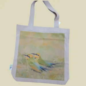Rainbow Bee Eater Pair Tote Bag