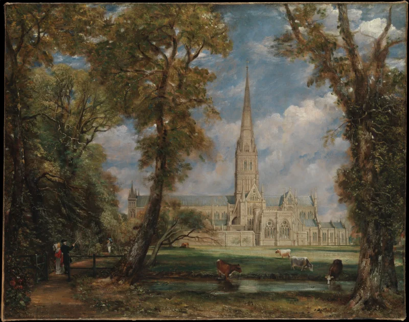 John Constable’s painting Salisbury Cathedral from the Bishop’s Grounds, circa 1825