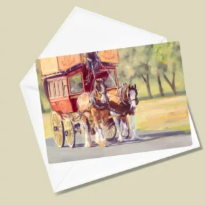 Country Stroll In The City Greeting Card